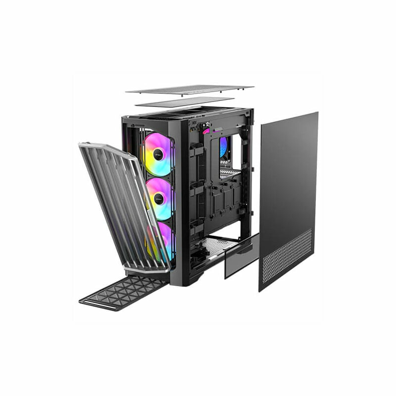 Antec Performance FT1 E-ATX |ATX |M-ATX | ITX ARGB Full-Tower Gaming Chassis - Black